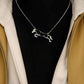 Designs by Loriece - Hunter Jumper Silhouette Horse Necklace
