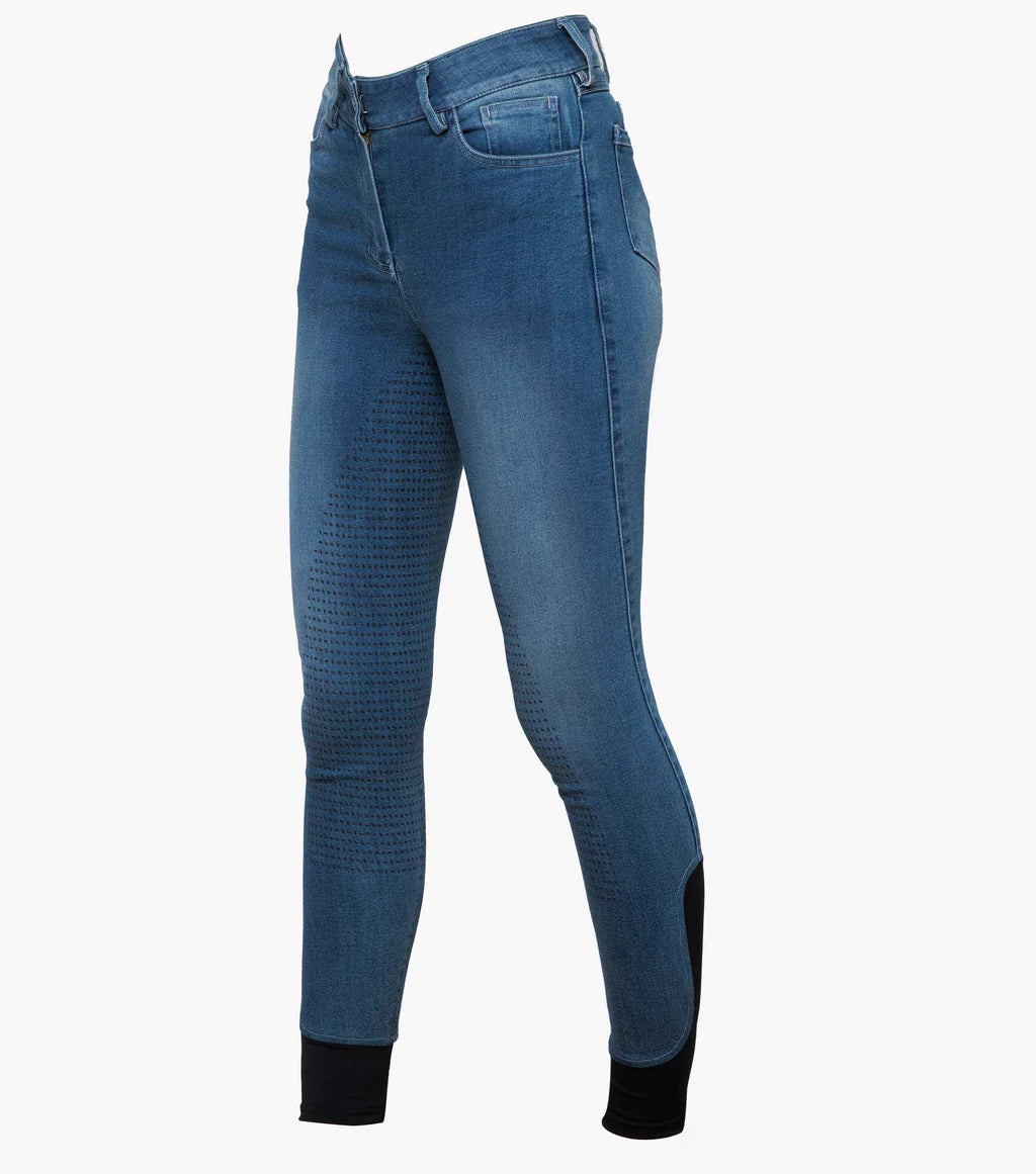 Premier Equine UK Gina Ladies Full Seat Denim Breeches