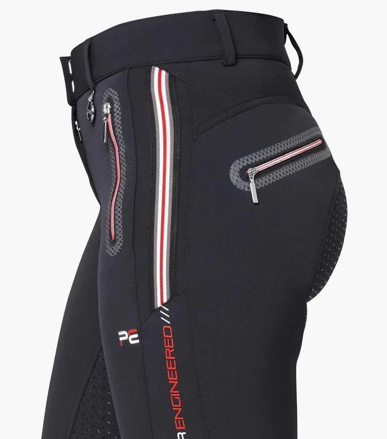 Premier Equine UK Ralla Ladies High Waist Full Seat Gel Breeches Black