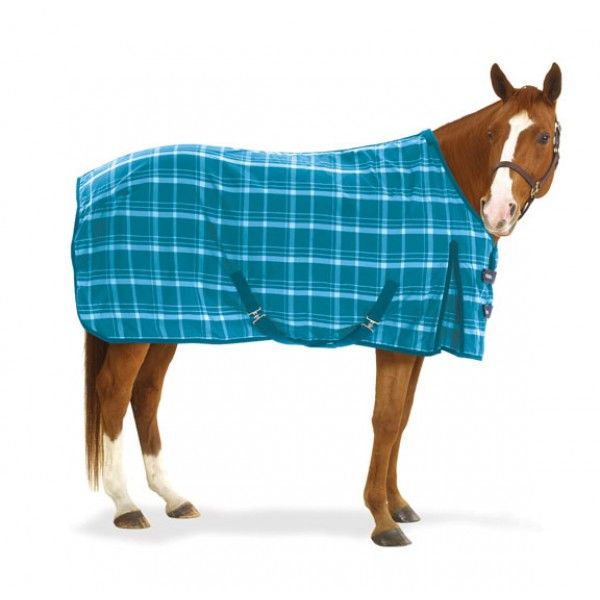 Equi-Essentials™ EZ-Care™ Turquoise Plaid Stable Sheet