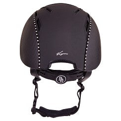 BR Riding Helmet Viper Patron Carbon Crystal VG1 - Black Size 52/56