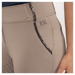 BR Riding Breeches Carla Ladies Silicone Seat - Driftwood Euro 38 Limited Edition