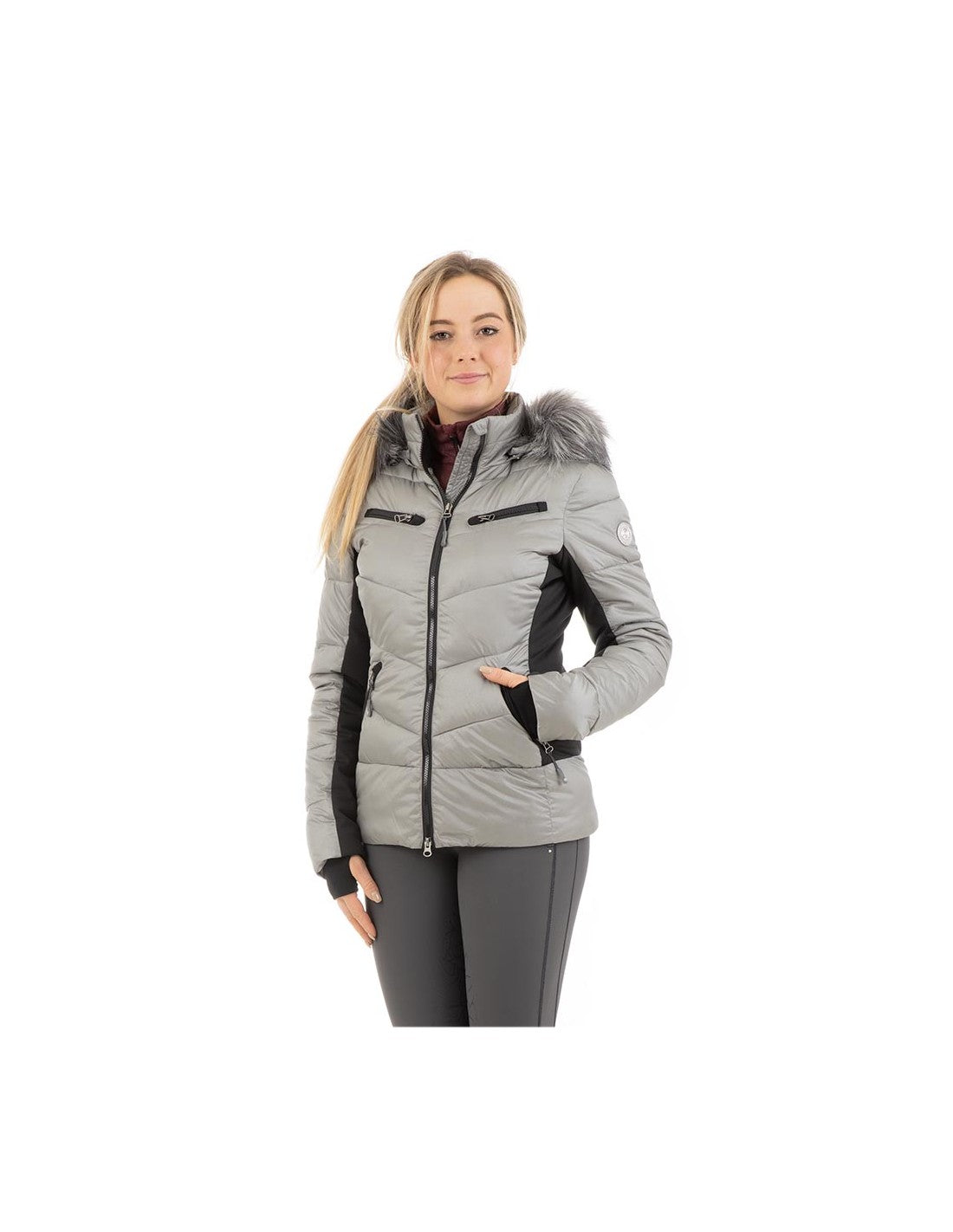 BR Clearance - ANKY Quilted Jacket ATC212005 Silver/Black Limited Edition (Small/Medium)