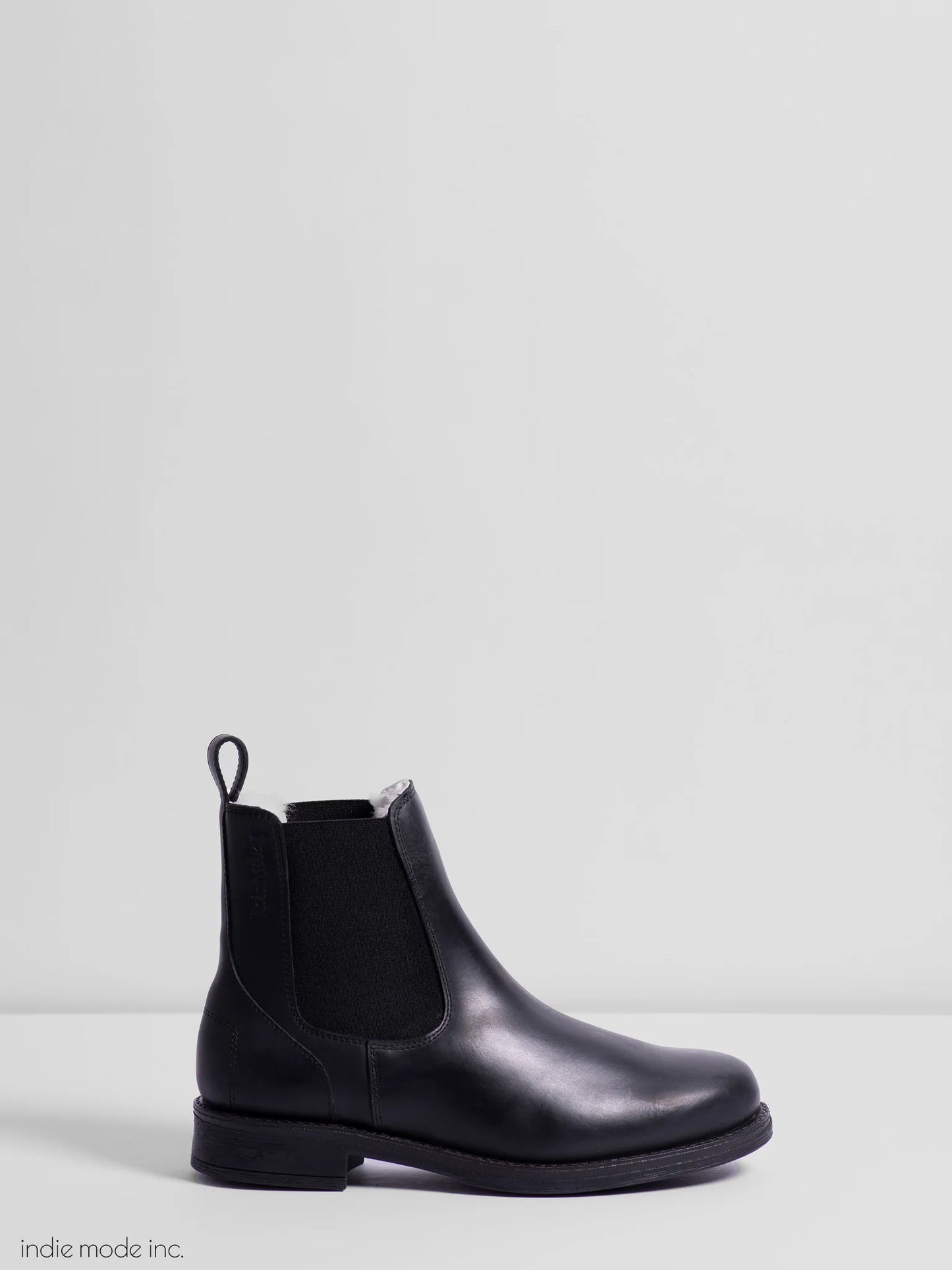 Kingsley Amsterdam Boot 39 Gaucho Black/Black Elastic with White Sheepskin Lining