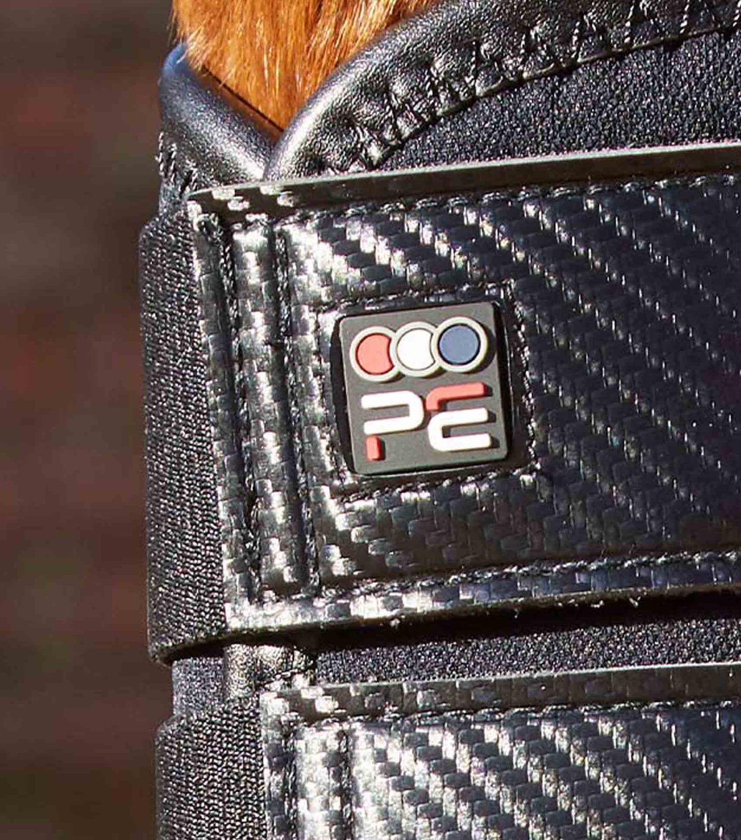 Premier Equine UK Carbon Air-Tech Single Lock Brushing Boots Black
