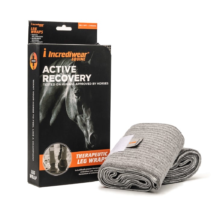 Incrediwear Equine Circulation Exercise Bandages Grey - One pair - Horse/Pony Sizes