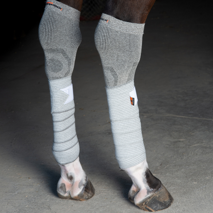 Incrediwear Equine Circulation Exercise Bandages Grey - One pair - Horse/Pony Sizes