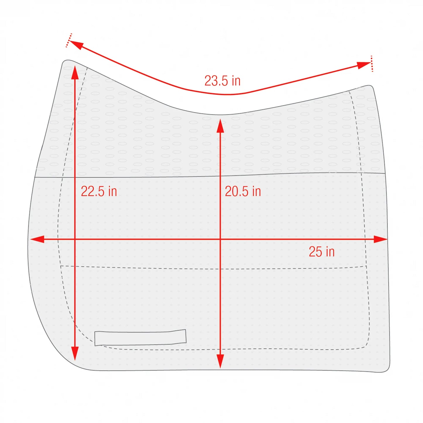 ECP GRIP TECH DRESSAGE PAD Full Size White