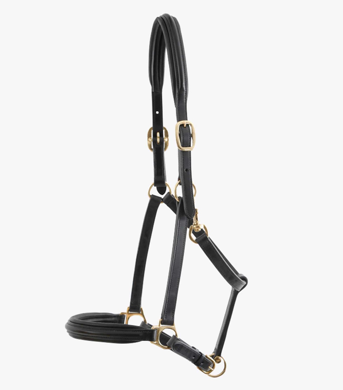 Premier Equine UK Padded Leather Halter Black