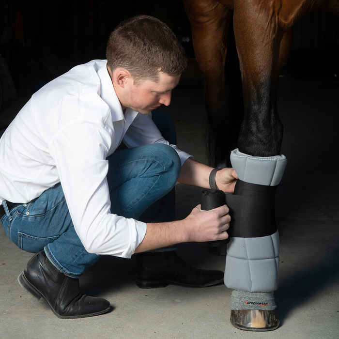Incrediwear Equine Circulation Standing Wraps - Pair - GREY