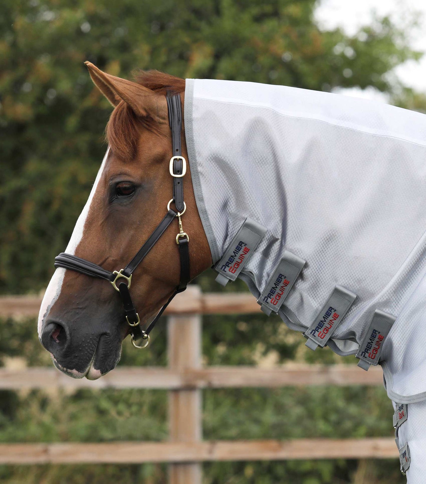Premier Equine UK Super Lite Fly Rug with Surcingles - Silver