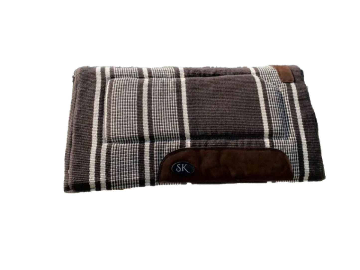 SK Equine Showpiece Saddle Pad - Dark Brown/30"