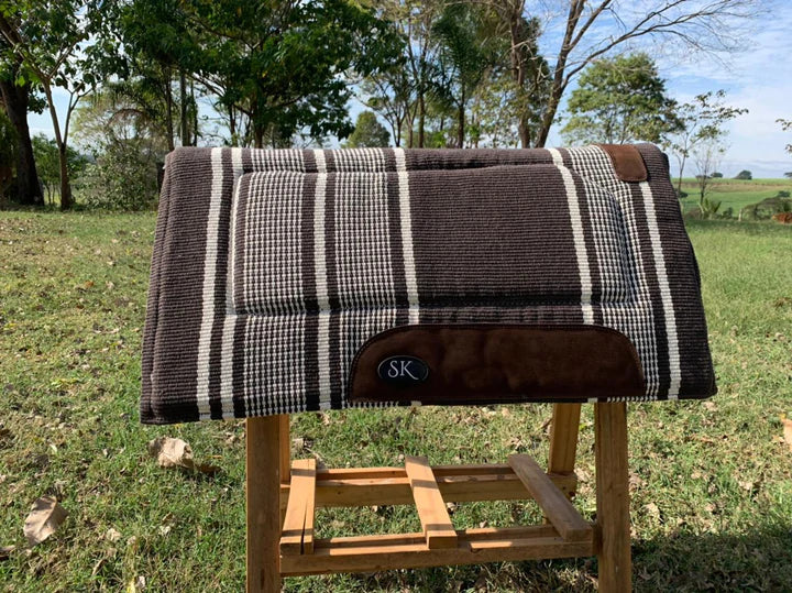 SK Equine Showpiece Saddle Pad - Dark Brown/30"