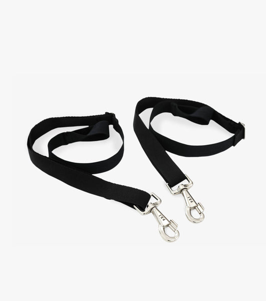 Premier Equine UK Detachable Leg Straps - Black/Horse