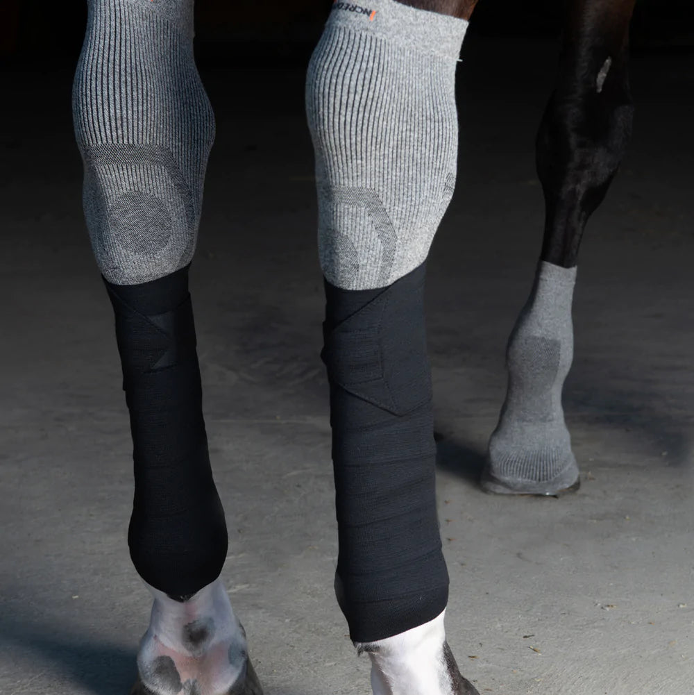 Incrediwear Equine Circulation Exercise Bandages - Limited Edition - BLACK Horse Size