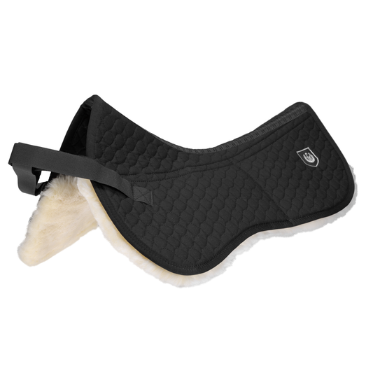 Werner Christ Sheepskin Half Pad Ultra XH WB - High Wither (spine free) Black/Natural
