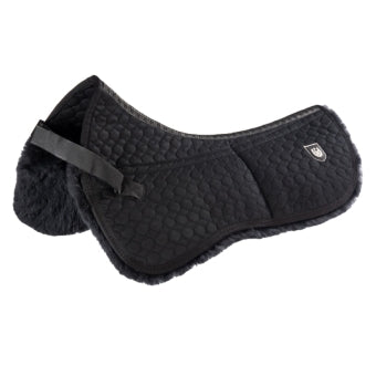 Werner Christ Sheepskin Half Pad Ultra XH WB - High Wither - Double Shim Pocket (spine free) Black/Anthracite
