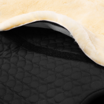 Werner Christ Champ Sheepskin Saddle Pad (for Premium Plus Sheepskin Bareback Pad High Whither Model) Black/Natural WB