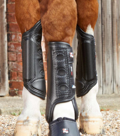 Premier Equine UK Carbon Tech Air Cooled Eventing Boots Black