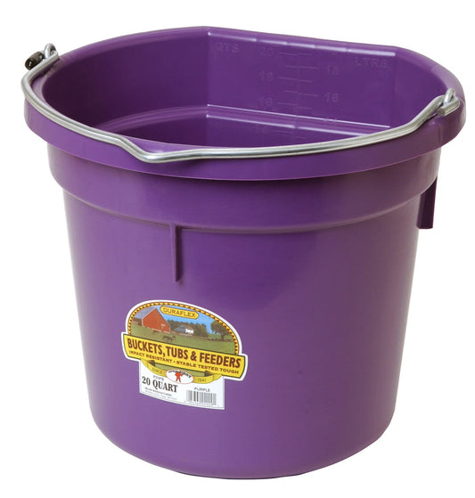 DuraFlex Bucket - Flat Back - 20 Quart - Purple