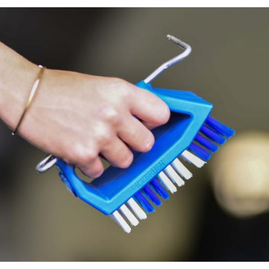 KELCIE PICK BRUSH, HOOF PICK AND BRUSH COMBO TOOL - Blue