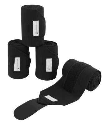 Waldhausen Breathe Bandages - Set of 4 - Black - Sale Reg $80.00