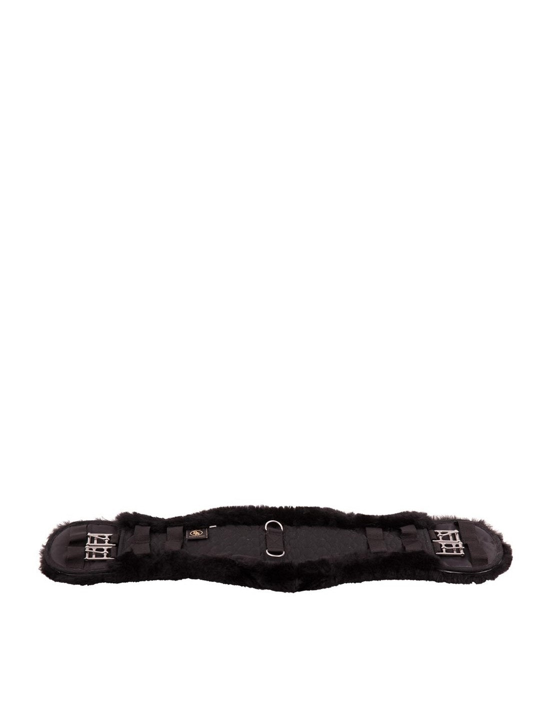 BR Clearance - BR Girth Dressage Sheepskin - Black/Black 60cm reg $185.00