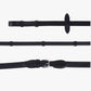 QHP Biothane Reins with Stops - Black/Full