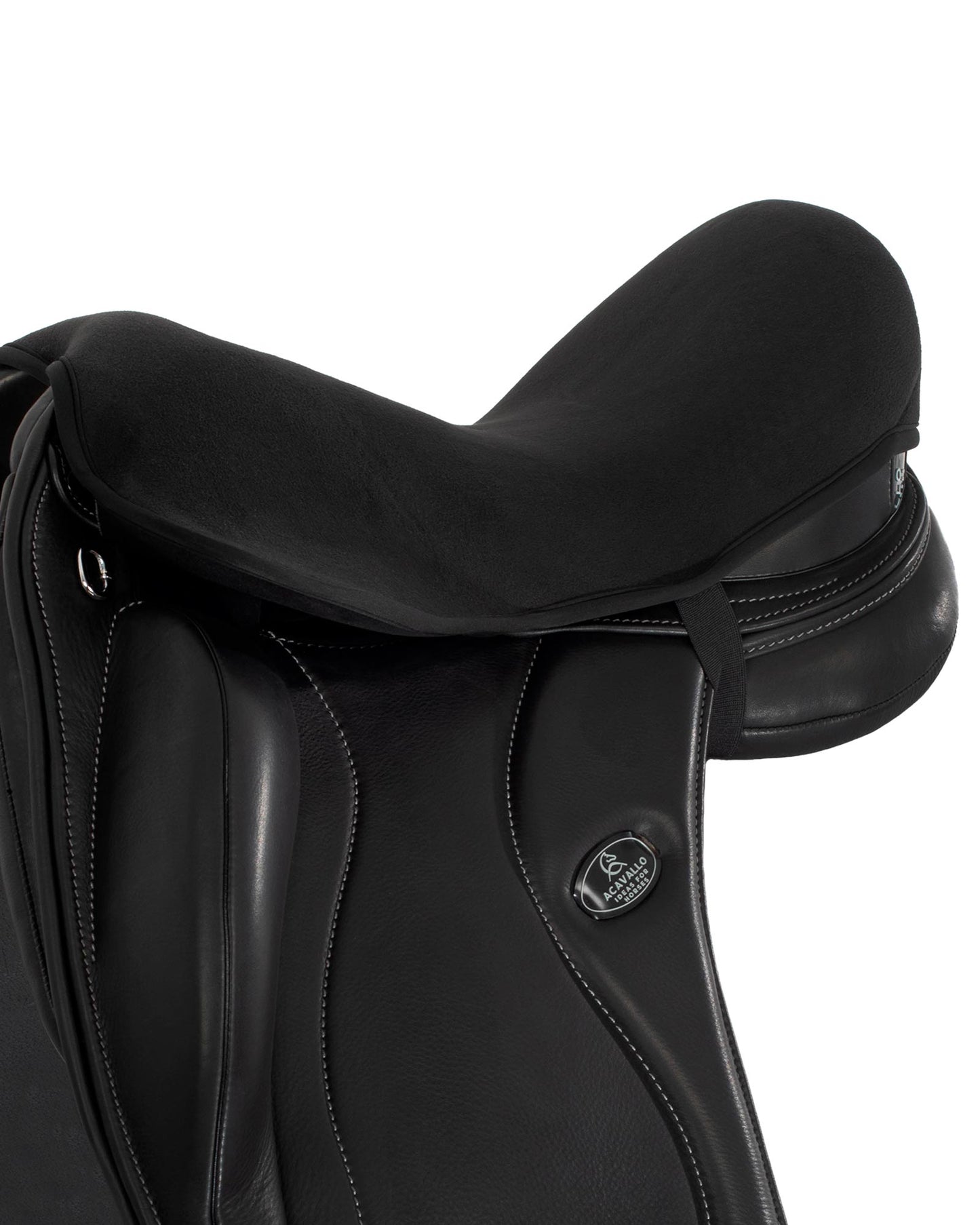 BR Clearance - Acavallo Soft Gel Dressage Seat Saver Dri-Lex Round by BR - Black - Medium Reg. $249