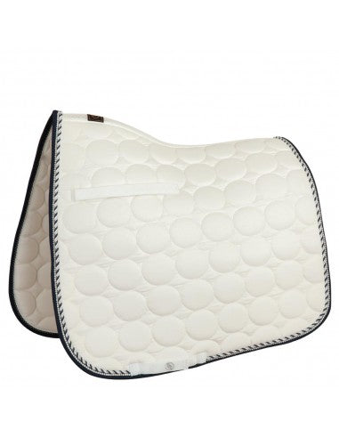 BR Saddle Pad Galway C-Wear Dressage White/Navy Trim