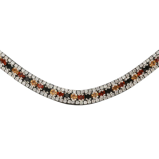 LUMIERE AMBER CRYSTAL BROWBAND - BROWN - FULL