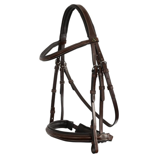 New - BR Hunter Bridle Oxford - Oak/Silver - Cob