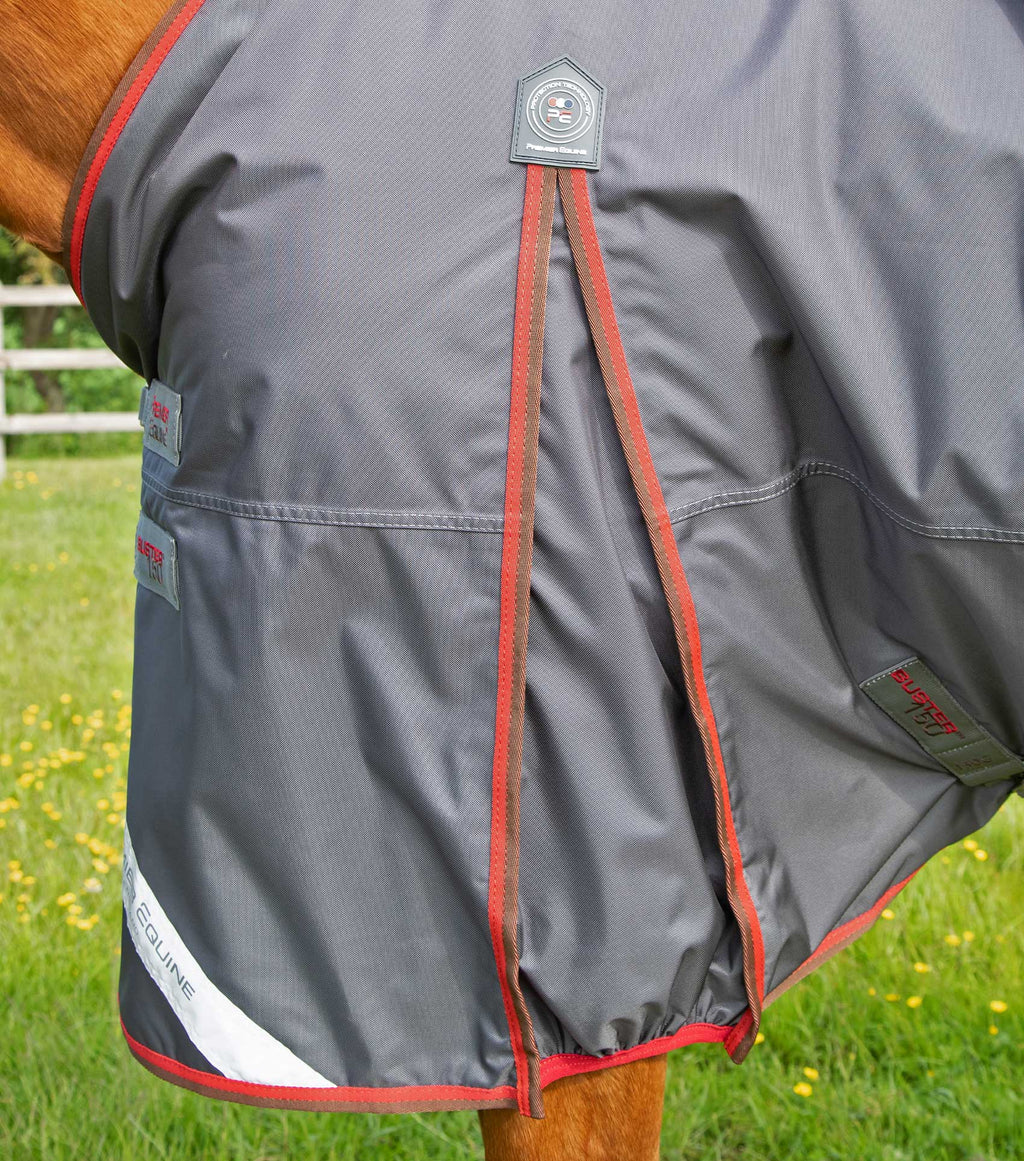 Premier Equine UK Buster 150g Turnout Rug with Classic Neck Cover - Grey