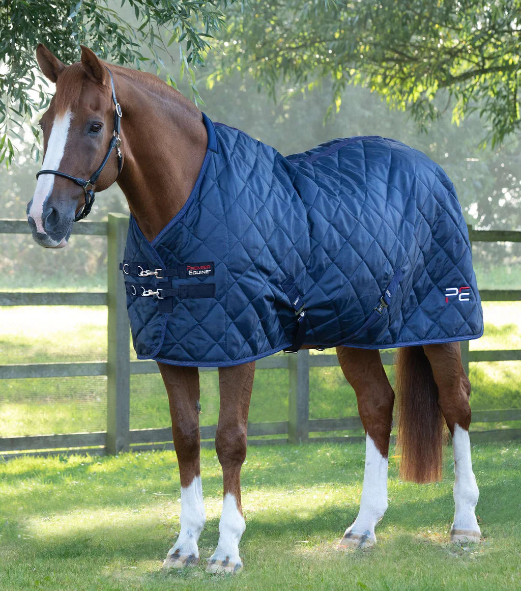 Premier Equine UK Tuscan Stable Rug 200g - Navy