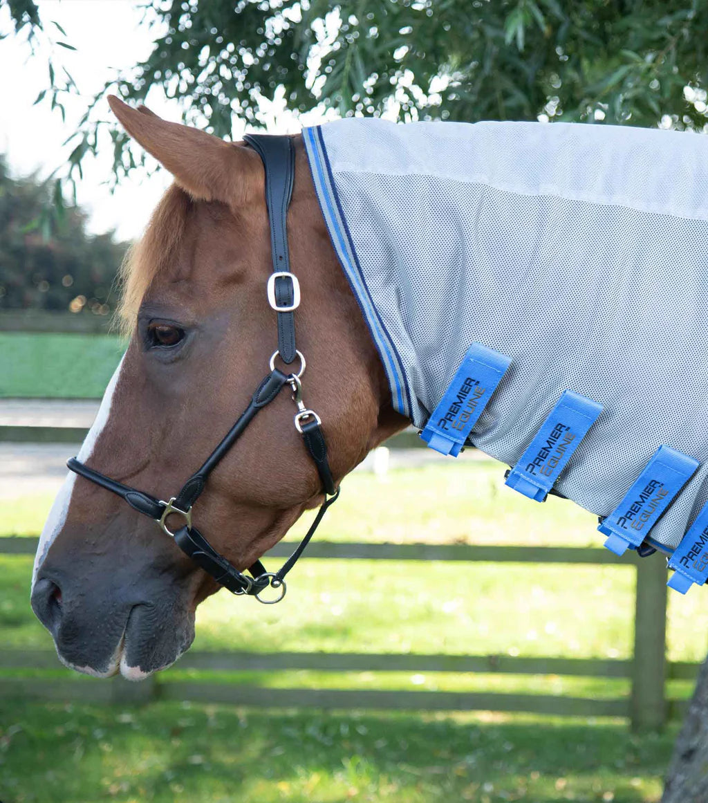 Premier Equine UK Combo Mesh Air Fly Rug with Surcingles - Blue