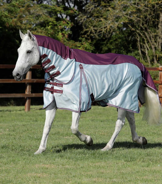 Premier Equine UK Buster Stay-Dry Mesh Air Fly Rug with Surcingles Wine