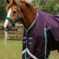 Premier Equine UK Buster 200g Turnout Rug with Snug-Fit Neck Cover - Purple