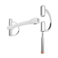 Winderen bit D-ring - Double Broken Mullen Mouth 135 mm (5.3") - White Edition - Slim