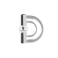 Winderen bit D-ring - Double Broken Mullen Mouth 135 mm (5.3") - White Edition - Slim