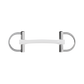 Winderen bit D-ring - Double Broken Mullen Mouth 135 mm (5.3") - White Edition - Slim