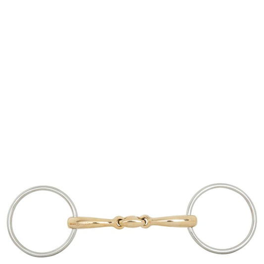 BR Double Jointed Loose Ring Snaffle Soft Contact 12 mm Thickness
