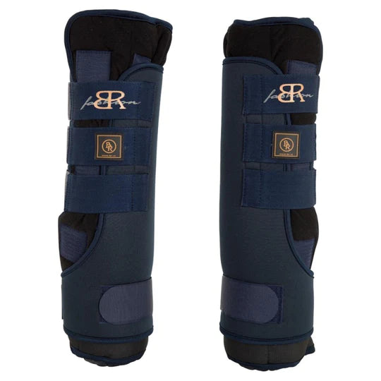 BR PASSION STABLE BOOTS - Front & Rear Legs Neoprene - Pants Blue - Horse/WB Size -  **CLEARANCE**