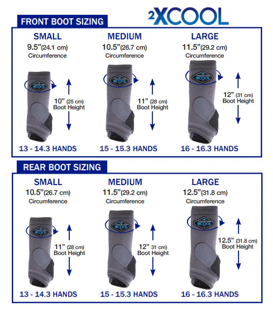 Professional's Choice 2XCool Sports Medicine Boot - Front Pair - Charcoal/medium