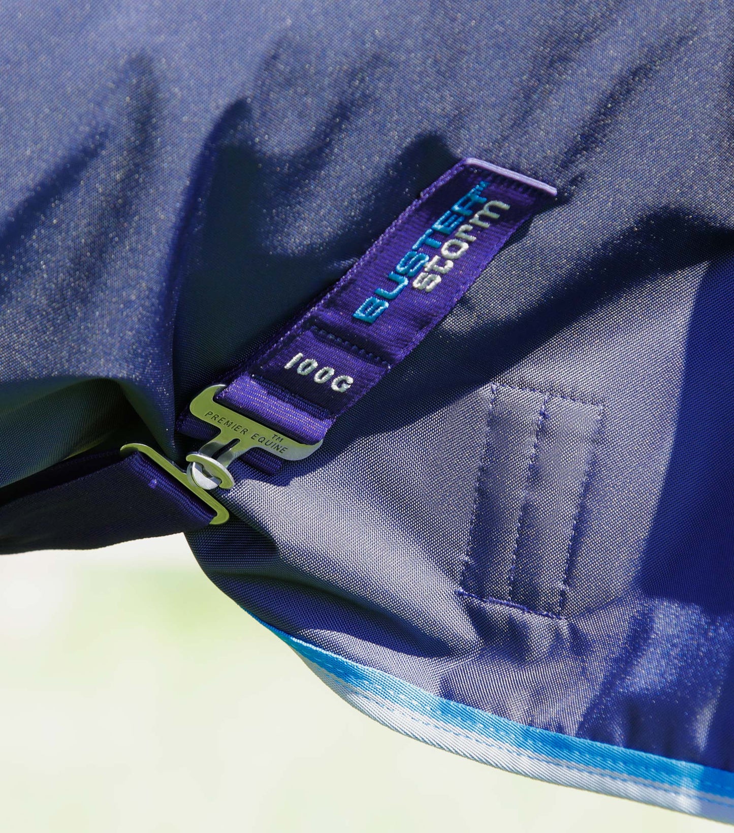 Premier Equine UK Buster Storm 100g Combo Turnout Rug with Snug-Fit Neck - Navy 6'6" / 78"