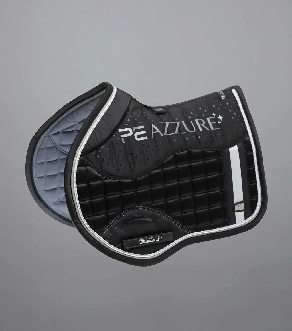 Premier Equine UK Azzure Anti-Slip Satin GP/Jump Square - Black - Full Size