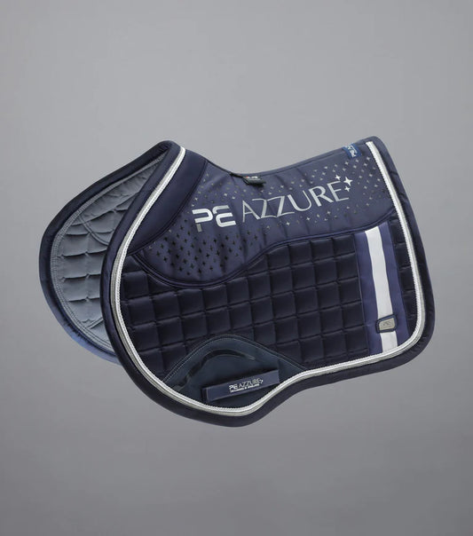 Premier Equine UK Azzure Anti-Slip Satin GP/ Jump Square - Navy - Full Size