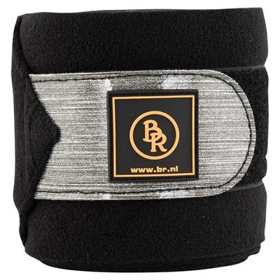 BR Fleece Bandages Shanna - Set of 4 - Jet Black - Limited Edition - Full