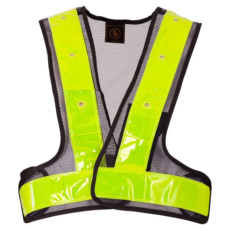 BR Clearance - BR Safety Vest Reflective LED Lighting - Yellow - Adults Reg $58