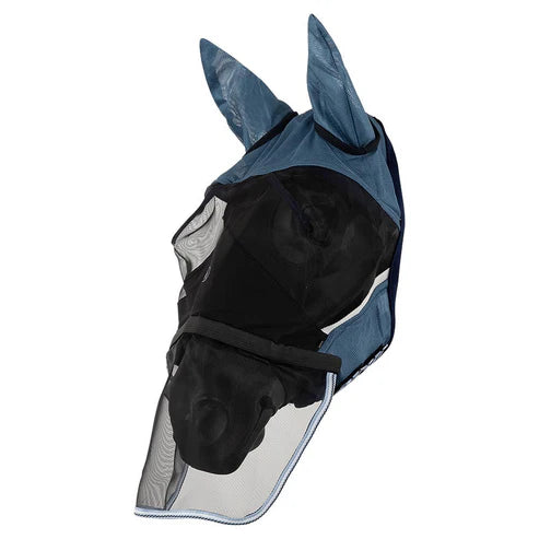 BR FLY MASK WITH EARS - ANTIBACTERIAL LEMONGRASS - CAPTAIN'S BLUE - COB