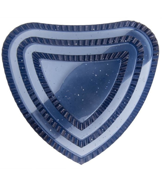 Waldhausen Lucky Heart Curry Comb - Navy **CLEARANCE**